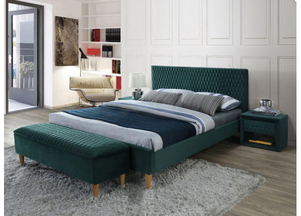 Ліжко Azurro Velvet 160х200 Signal зелений Ліжко Azurro Velvet 160х200 Signal зелений