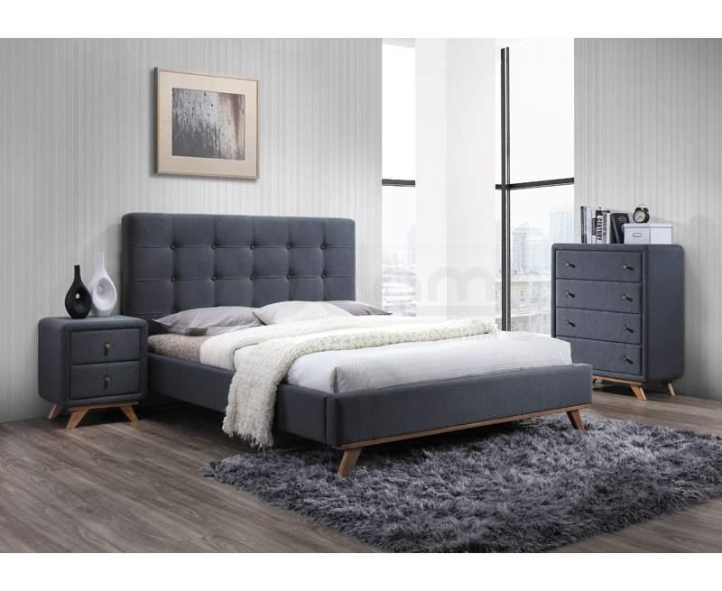 Ліжко Melissa 160х200 Signal сірий Ліжко Melissa 160х200 Signal сірий