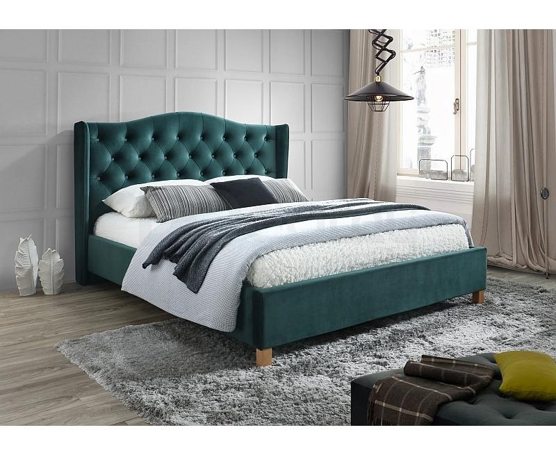 Ліжко Signal Aspen Velvet 180 зелений (Bluvel 78)