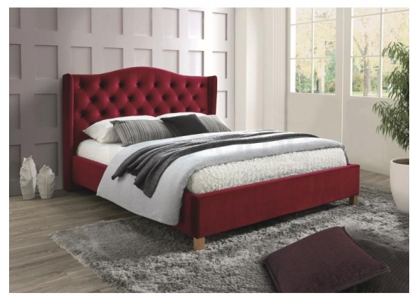 Ліжко Signal Aspen Velvet 160х200 бордовий (Bluvel 59) Ліжко Signal Aspen Velvet 160х200 бордовий (Bluvel 59)
