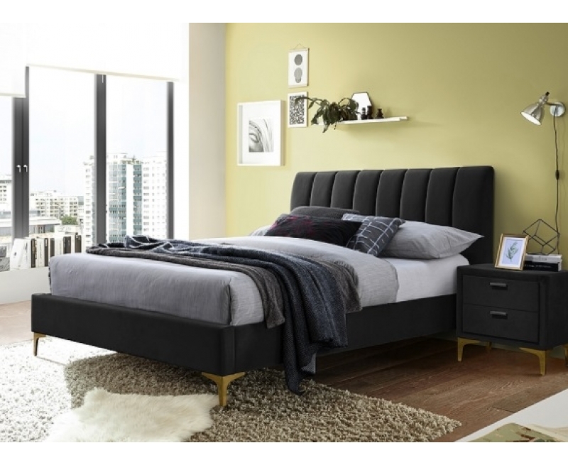 Ліжко Mirage 160 Velvet Signal чорний Ліжко Mirage 160 Velvet Signal чорний