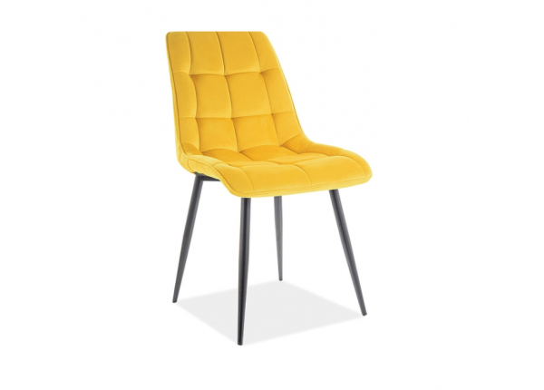 Стілець Chic Matt Velvet Signal желтый (Bluvel 48) Стілець Chic Matt Velvet Signal желтый (Bluvel 48)