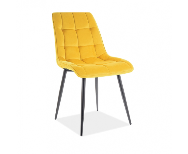 Стілець Chic Matt Velvet Signal желтый (Bluvel 48) Стілець Chic Matt Velvet Signal желтый (Bluvel 48)