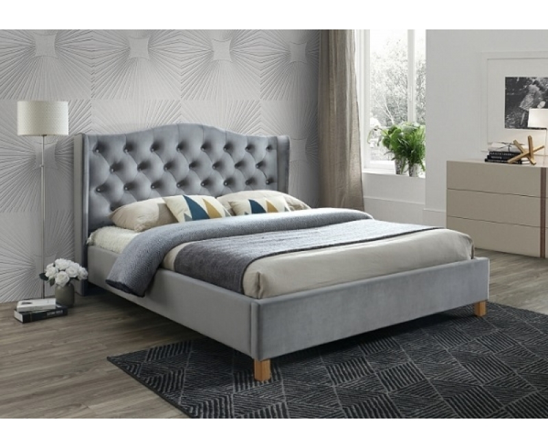 Ліжко Aspen Velvet 180 Signal сірий Ліжко Aspen Velvet 180 Signal сірий