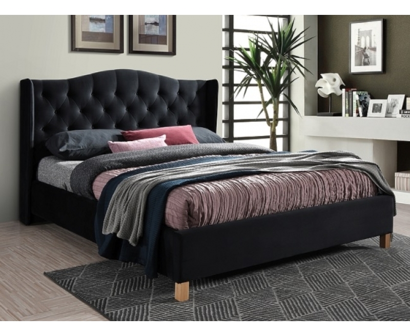 Ліжко Aspen Velvet 160 Signal чорний Ліжко Aspen Velvet 160 Signal чорний