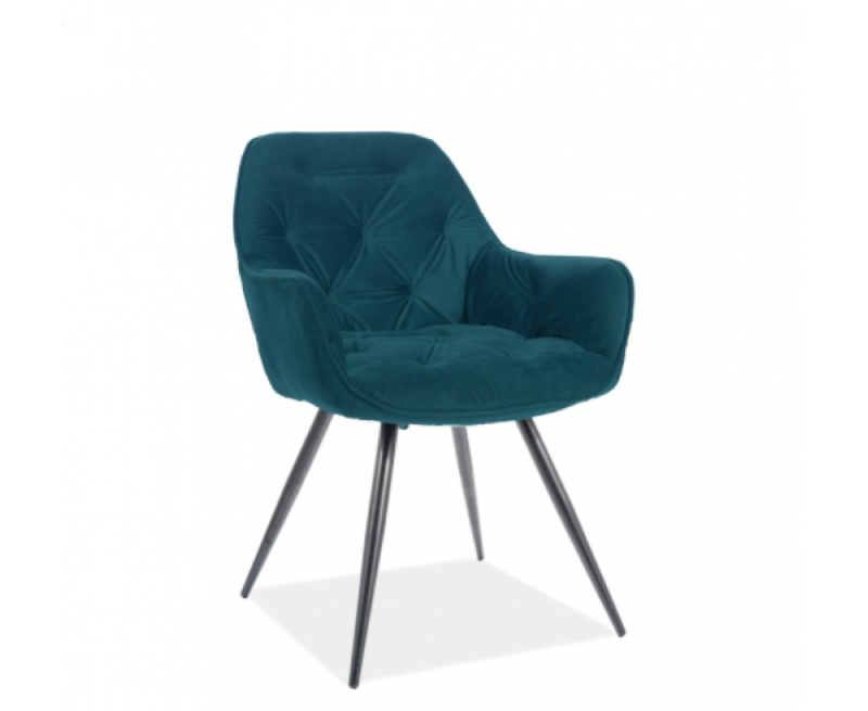 Крісло Cherry Matt Velvet Signal бирюзовый (Bluvel 77) Крісло Cherry Matt Velvet Signal бирюзовый (Bluvel 77)
