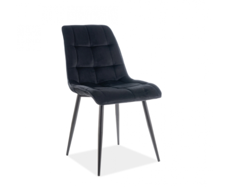 Стілець Chic Matt Velvet Signal чорний (Bluvel 99) Стілець Chic Matt Velvet Signal чорний (Bluvel 99)