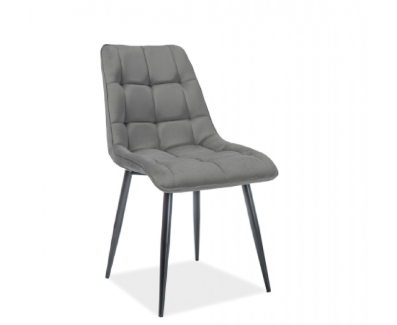 Стілець Chic Matt Velvet Signal сірий (Bluvel 85) Стілець Chic Matt Velvet Signal сірий (Bluvel 85)