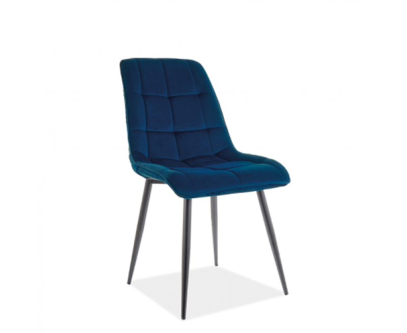 Стілець Chic Matt Velvet Signal синій (Bluvel 79) Стілець Chic Matt Velvet Signal синій (Bluvel 79)