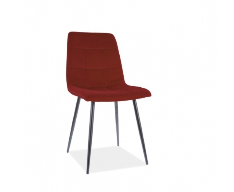 Стілець Mila Matt Velvet Signal бордовий (Bluvel 59) Стілець Mila Matt Velvet Signal бордовий (Bluvel 59)